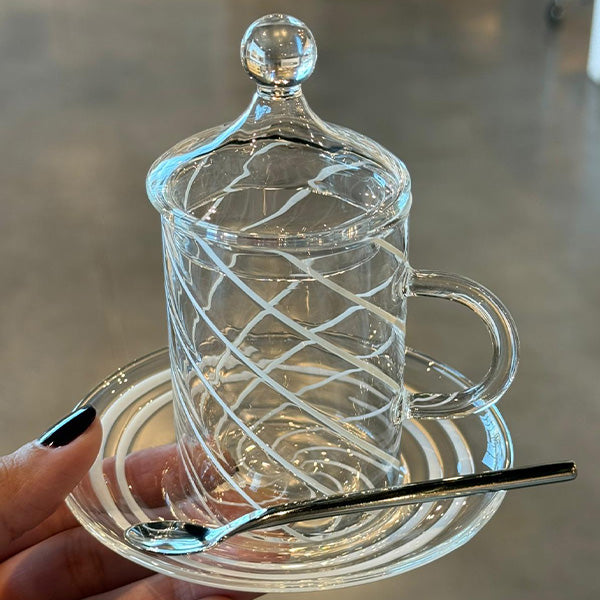 10 pcs Spoon Round Handle - طقم 10 ملاعق بمقبض دائري lines