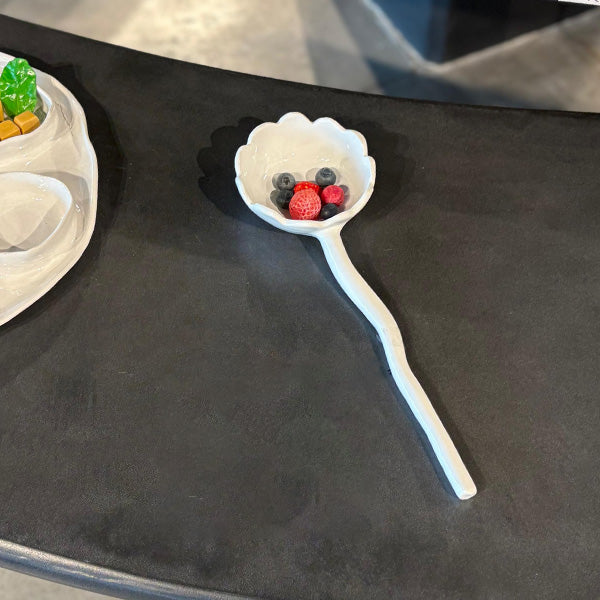 Mix & More Floral -  Flower - ملعقة التقديم - أبيض