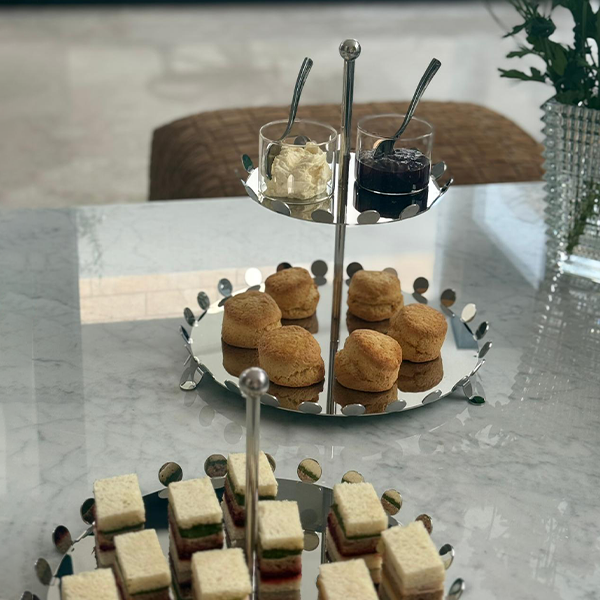 2 TIER Stand Stainless Steel D28