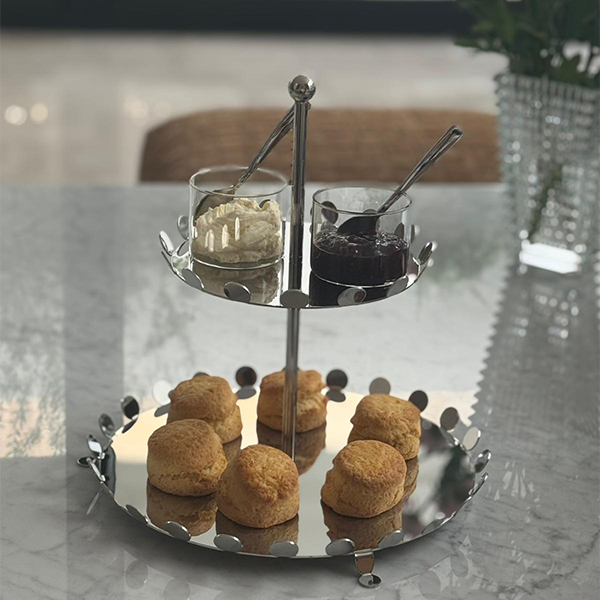 2 TIER Stand Stainless Steel D28