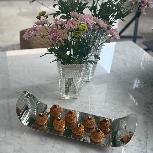 Centerpiece Stainless Steel 60x15 CM