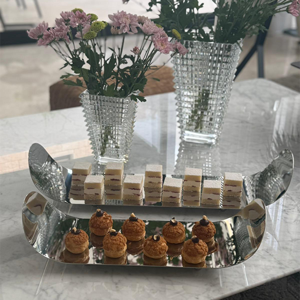 Centerpiece Stainless Steel 60x15 CM