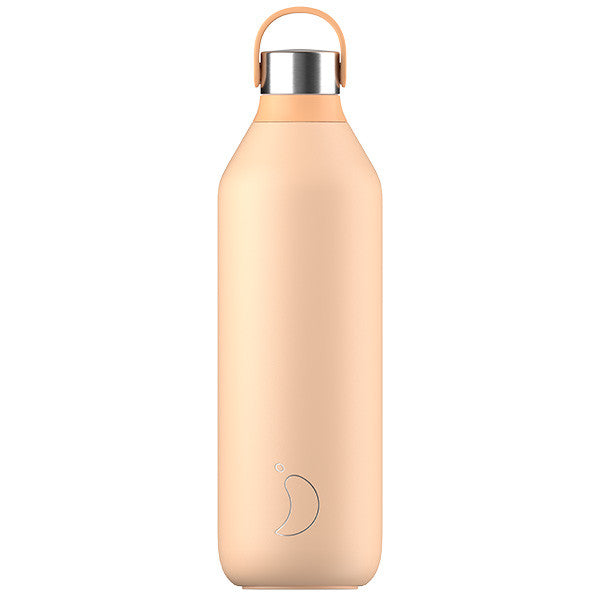 CHILLYS BOTTLES 1 L PEACH ORANGE - زجاجة مشروبات حرارية 1لتر, لون برتقالي