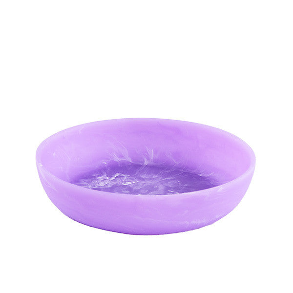 Round Bowl Medium 30.5x30.5x7.6cm, Lilac Color - وعاء ريزن متوسط 30.5x30.5x7.6سم , لون بنفسجي فاتح