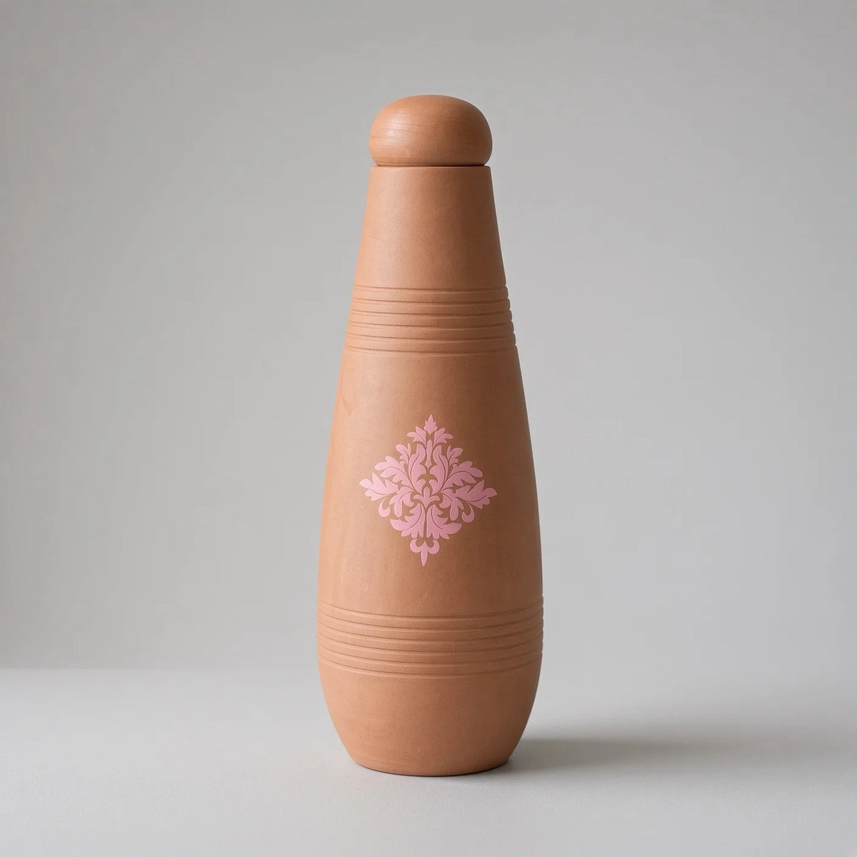 Water Drinking Pot With Cup - فخارة تنقية المياه ماسة مخملية وردي