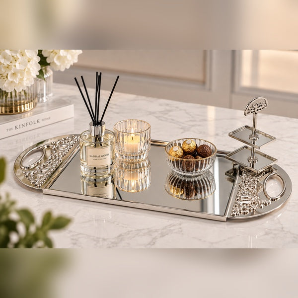 Silver Tray Plated Copper - صينية تقديم