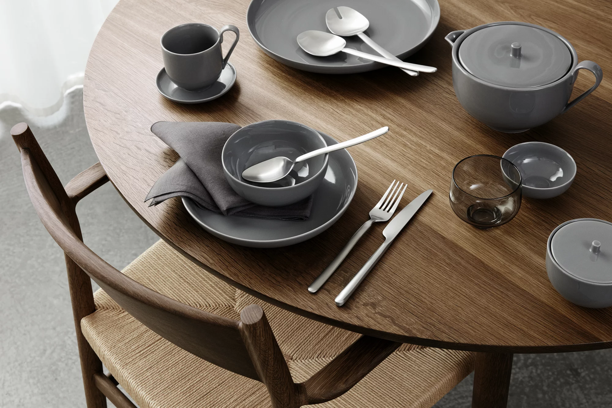 Set of 2 Thermo Mug 250ml, Mourning Dove Color - مجموعة 2 أكواب حرارية 250مل, لون رمادي فاتح