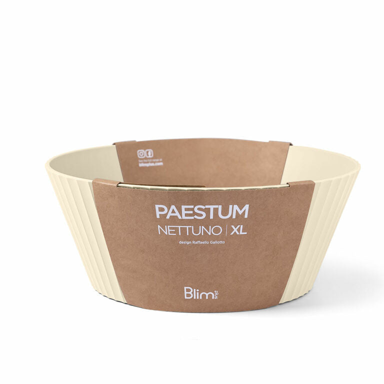 X Large NETTUNO Bowl , Brown Sugar Color - وعاء NETTUNO كبير جدا, لون بيج فاتح