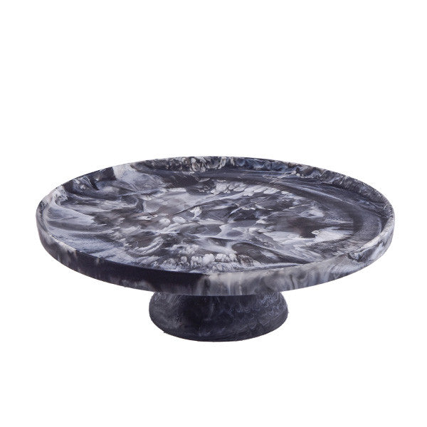 Large Footed Cake Stand 32x11cm, Black Color - ستاند كيك كبير 32x11سم, لون أسود