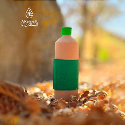 ALKA Bottle 850 ML - Green design -   فخاره ألكا 850 مل - تصميم أخضر