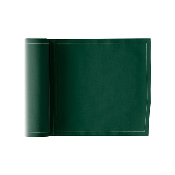 English green Napkin 20x20,4 100% Cotton, Rolls 25- مناديل سفرة قطنية 20×20.4 أخضر–  25 قطعة