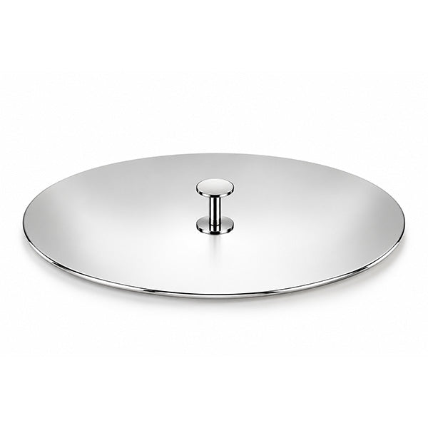 Oval Lid stainless steel 44x27 CM - غطاء بيضاوي , فضي