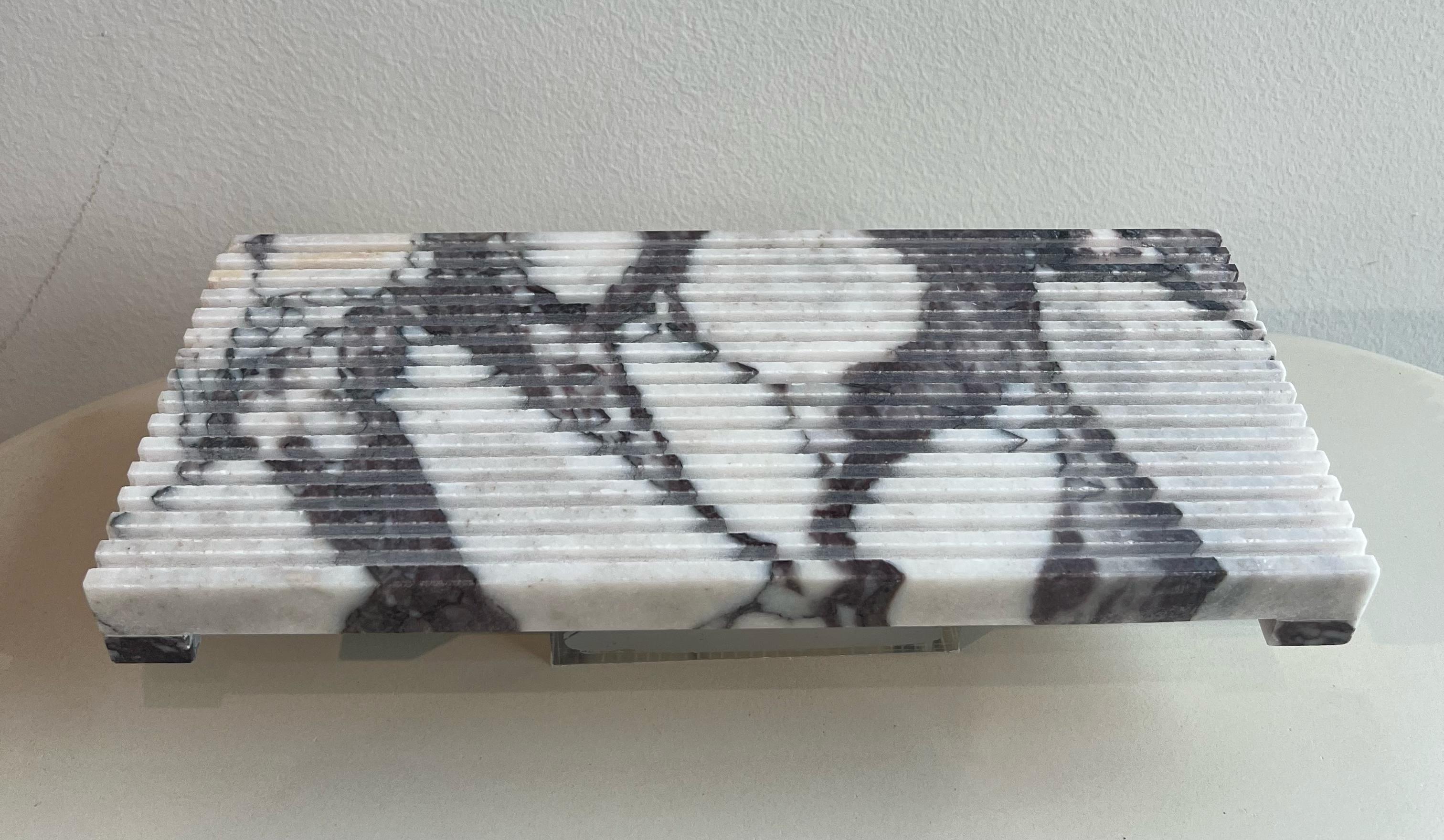 Textured Viola Marble Set 13 x 30 cm - طقم رخام مزخرف فيولا مقاس 13× 30 سم