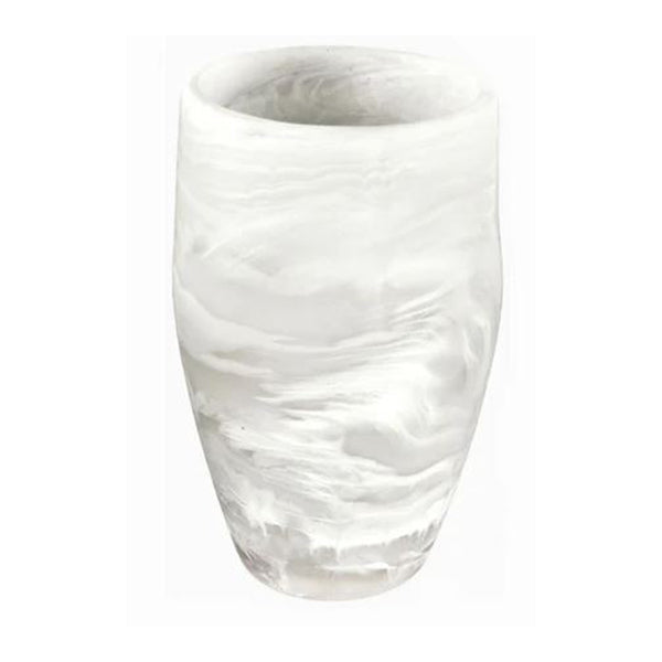 Large Classical Vase 34x17cm, White Color - مزهرية كلاسيكال كبيرة 34x17سم, لون أبيض